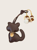 Keychain Kitty Kat Dark Brown