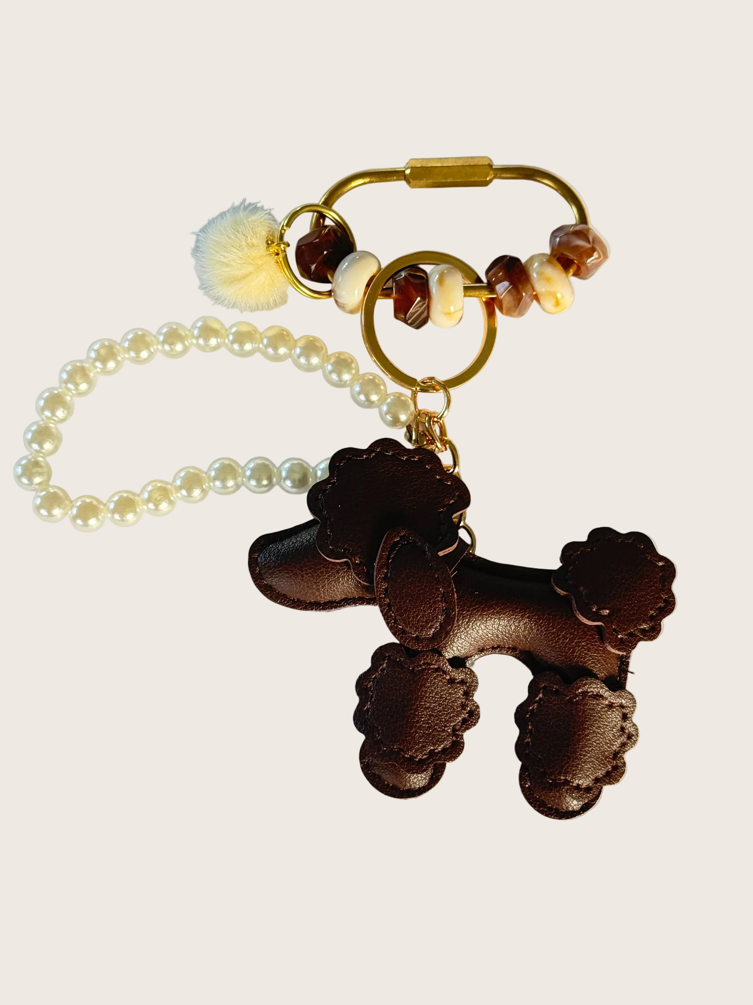 Keychain Doodle Dark Brown